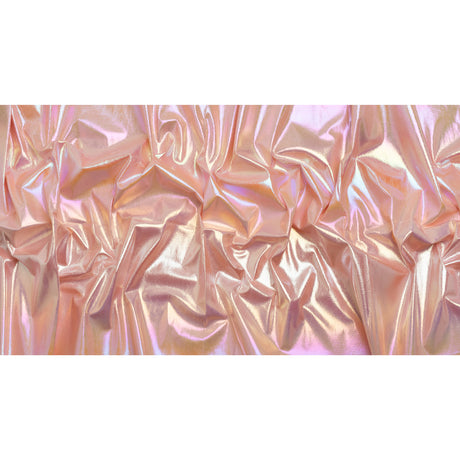 Crinkled Metallic Faux Leather - Pink and Yellow Ombre - Adriana Collection