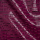 Crocodile Faux Leather Vinyl - Purple Fuchsia - Kristin Collection