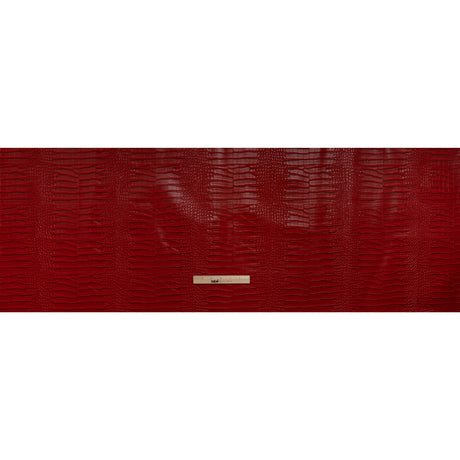 Crocodile Faux Leather Vinyl - Tango Red - Kristin Collection