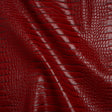 Crocodile Faux Leather Vinyl - Tango Red - Kristin Collection