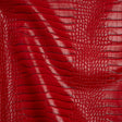 Crocodile Faux Leather Vinyl - Red - Kristin Collection