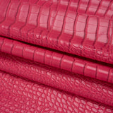 Crocodile Faux Leather Vinyl - Hot Pink - Kristin Collection