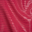 Crocodile Faux Leather Vinyl - Hot Pink - Kristin Collection