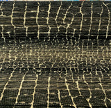 Fourwind Snake Scale Latex Backed Tfa Chenille Upholstery Fabric - Black Grey Beige Brown Snake Scale Pattern, 58" Width (1 Yard)