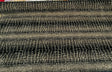 Fourwind Snake Scale Latex Backed Tfa Chenille Upholstery Fabric - Black Grey Beige Brown Snake Scale Pattern, 58" Width (1 Yard)