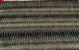 Fourwind Snake Scale Latex Backed Tfa Chenille Upholstery Fabric - Black Grey Beige Brown Snake Scale Pattern, 58" Width (1 Yard)