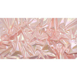 Metallic Lame Jacketing - Pastel Rainbow Ombre Stripe on Baby Pink - Inez Collection
