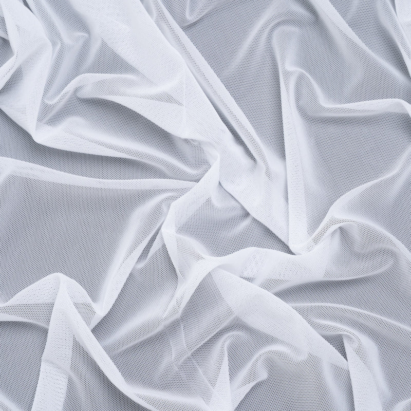 Nylon Stretch Mesh - White - Bernetta Collection
