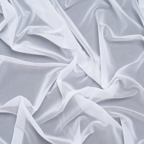 Nylon Stretch Mesh - White - Bernetta Collection