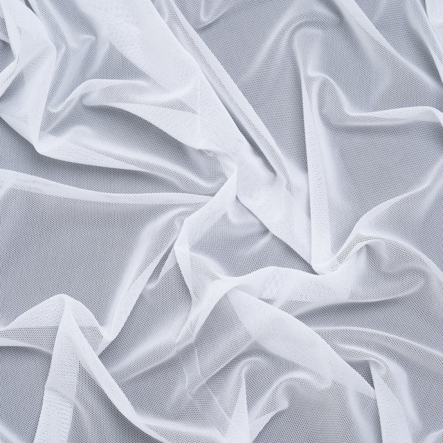 Nylon Stretch Mesh - White - Bernetta Collection