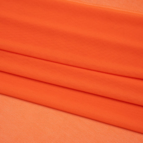 Nylon Stretch Mesh - Orange - Bernetta Collection