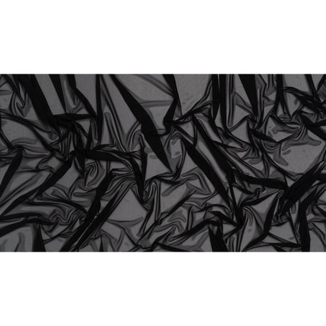 Nylon Stretch Mesh - Black - Bernetta Collection