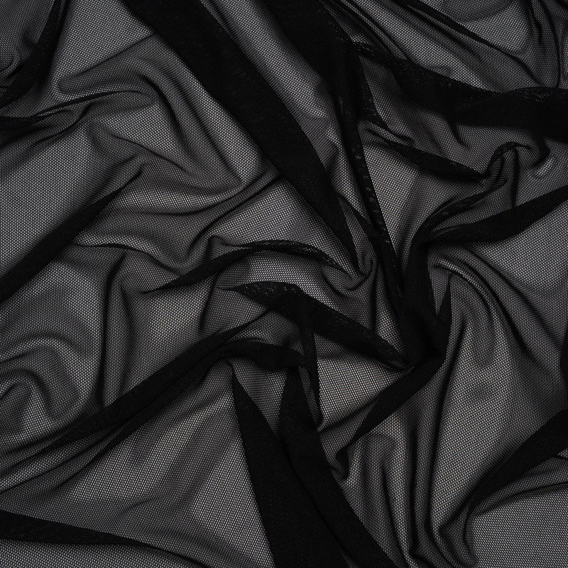 Nylon Stretch Mesh - Black - Bernetta Collection
