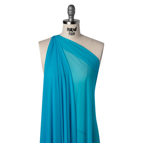 Nylon Stretch Mesh - Aqua - Bernetta Collection