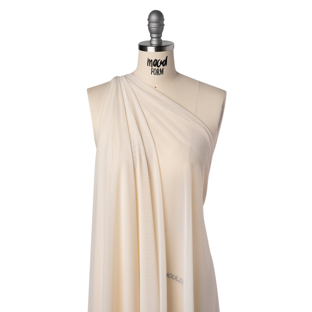 Nylon Stretch Mesh - Ivory - Bernetta Collection