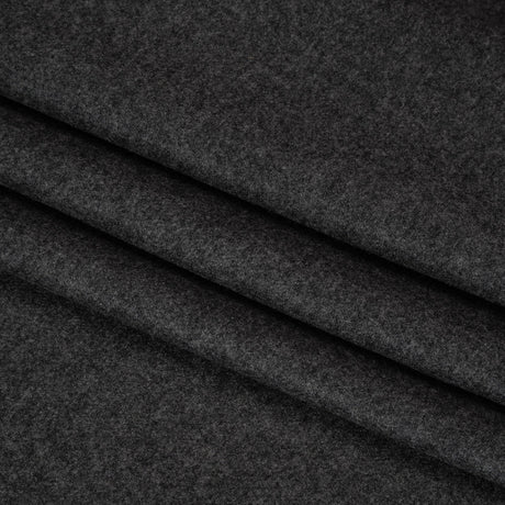 Super 130s Wool Flannel Suiting Made in Italy - Heathered Gray - Deadstock