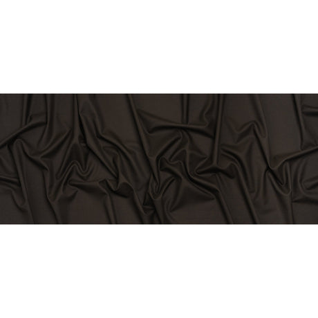 Super 150s Wool Twill Suiting Made in Italy - Coffee Brown - Deadstock