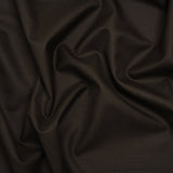 Super 150s Wool Twill Suiting Made in Italy - Coffee Brown - Deadstock
