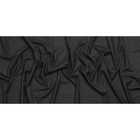 Super 130s Wool Suiting Made in Italy - Heathered Charcoal - Deadstock