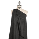 Super 130s Wool Suiting Made in Italy - Heathered Charcoal - Deadstock