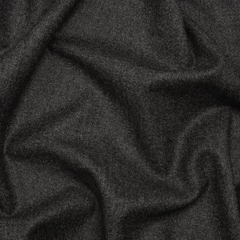 Super 130s Wool Suiting Made in Italy - Heathered Charcoal - Deadstock