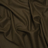 Brushed Wool Twill Suiting Made in Italy - Heathered Olive Green - Deadstock