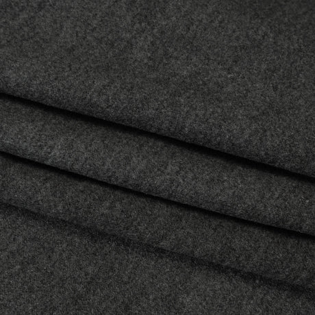 Ultra Soft Brushed Silk and Wool Suiting Made in Italy - Heathered Gray - Deadstock