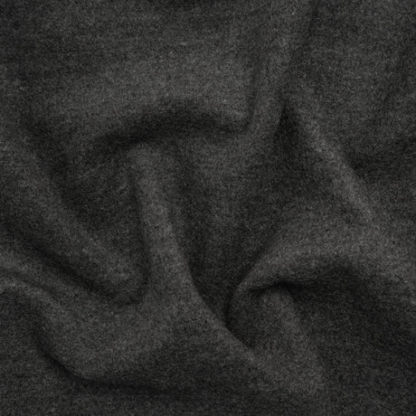 Ultra Soft Brushed Silk and Wool Suiting Made in Italy - Heathered Gray - Deadstock