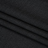 Super 120s Wool Dobby Suiting Made in Italy - Black and White Spots - Deadstock
