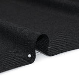Super 120s Wool Dobby Suiting Made in Italy - Black and White Spots - Deadstock