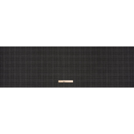 Super 130s Wool Suiting Made in Italy - Charcoal, Black and Brown Plaid - Deadstock