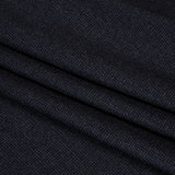 Super 130s Wool Dobby Suiting Made in Italy - Navy and White Spots - Deadstock
