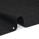 Super 110s Wool Twill Suiting Made in Italy - Black and White Glen Plaid - Deadstock