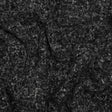 Plush Brushed Wool and Alpaca Boucle Coating Made in Italy - Black and White Heathered - Deadstock