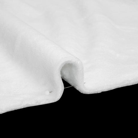 Double Faced Minky Fleece - White - Avery Collection