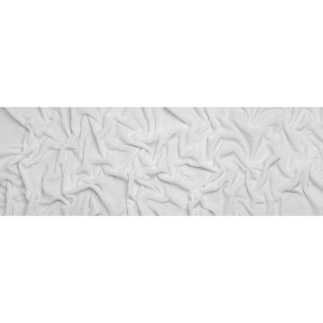 Double Faced Minky Fleece - White - Avery Collection