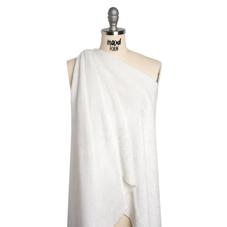 Double Faced Minky Fleece - White - Avery Collection