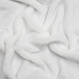 Double Faced Minky Fleece - White - Avery Collection