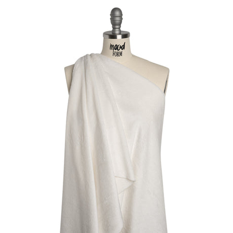 Double Faced Minky Fleece - Ivory - Avery Collection