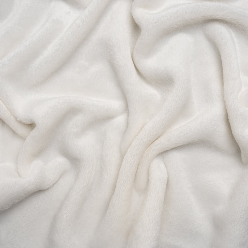 Double Faced Minky Fleece - Ivory - Avery Collection