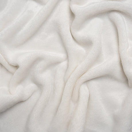 Double Faced Minky Fleece - Ivory - Avery Collection