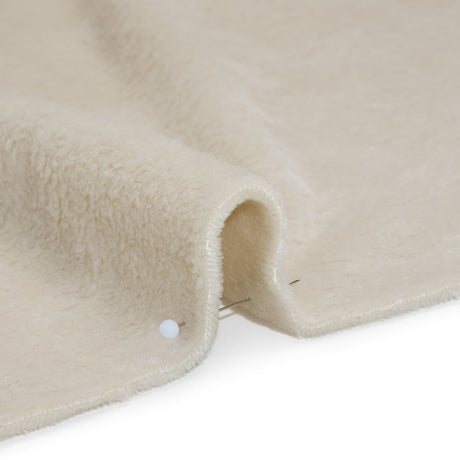 Double Faced Minky Fleece - Eggshell - Avery Collection