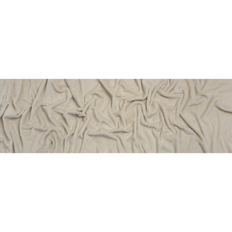 Double Faced Minky Fleece - Eggshell - Avery Collection