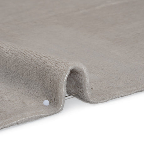 Double Faced Minky Fleece - Platinum - Avery Collection