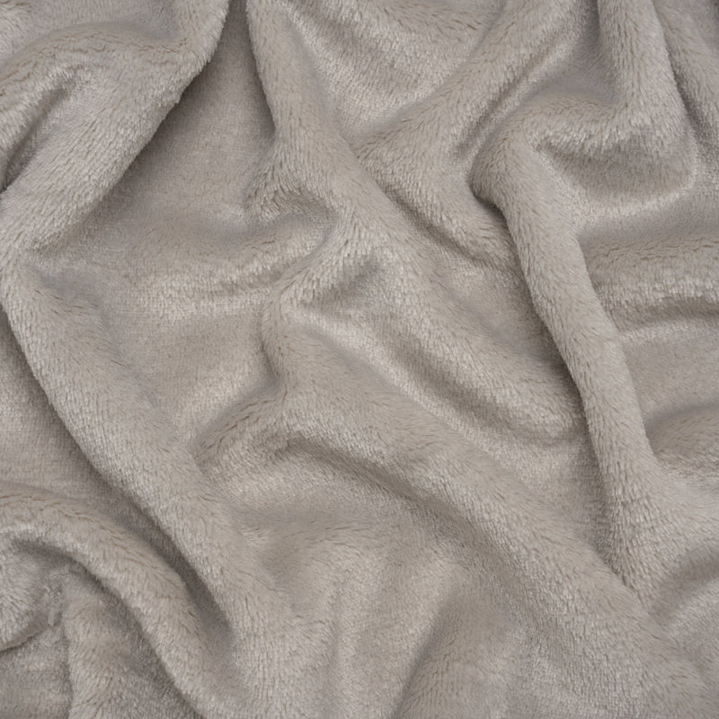 Double Faced Minky Fleece - Platinum - Avery Collection