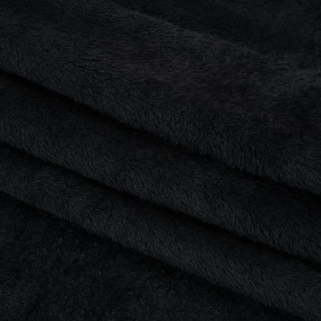 Double Faced Minky Fleece - Black - Avery Collection