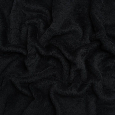 Double Faced Minky Fleece - Black - Avery Collection