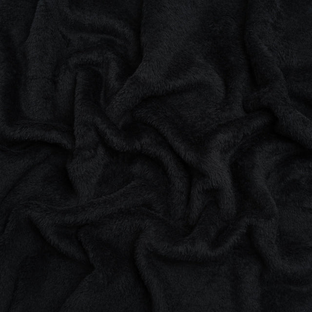 Double Faced Minky Fleece - Black - Avery Collection