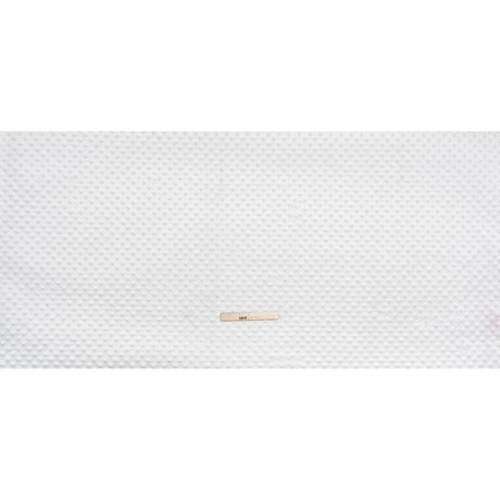 Dotted Minky - White Textured Polka Dots