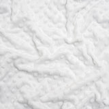 Dotted Minky - White Textured Polka Dots